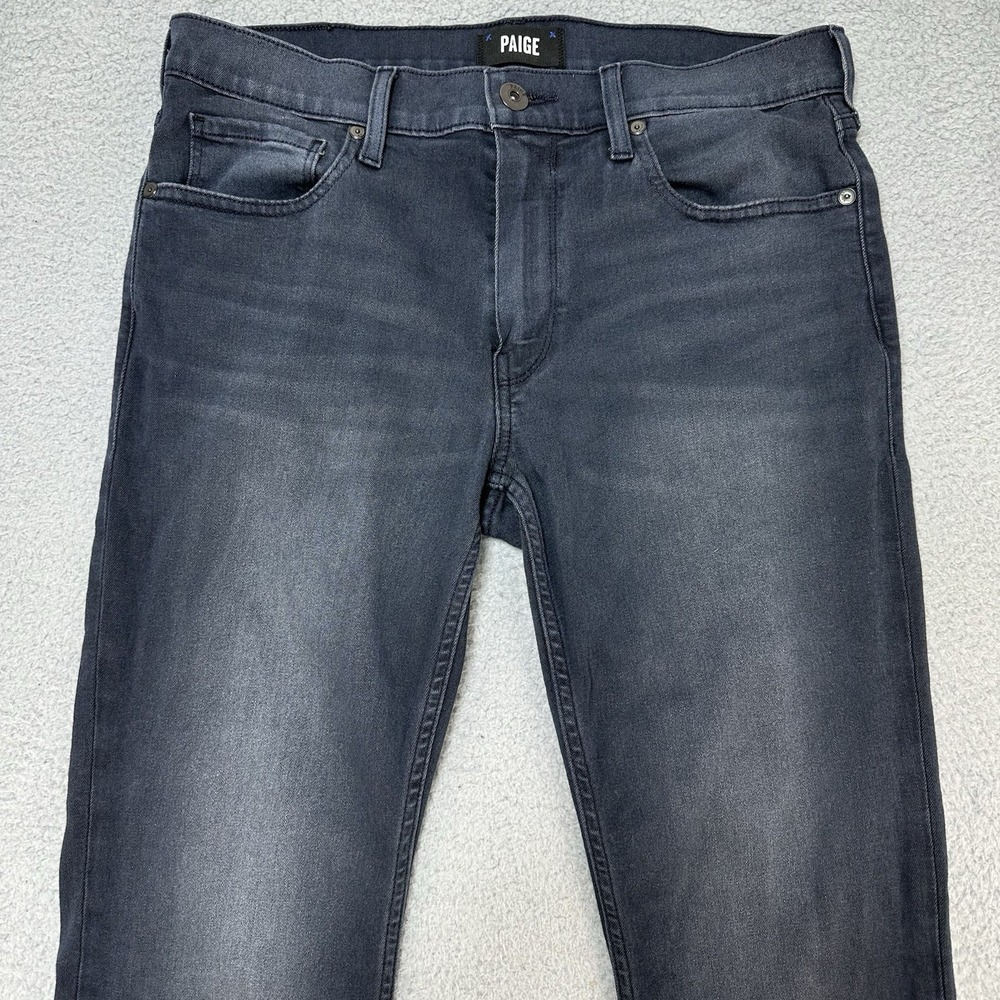 Paige mens jeans Federal Blue 32x26.5 Dark wash Casual Preppy Grunge Classic